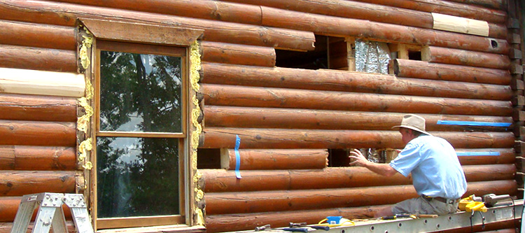 Log Home Repair Grand River, Ohio